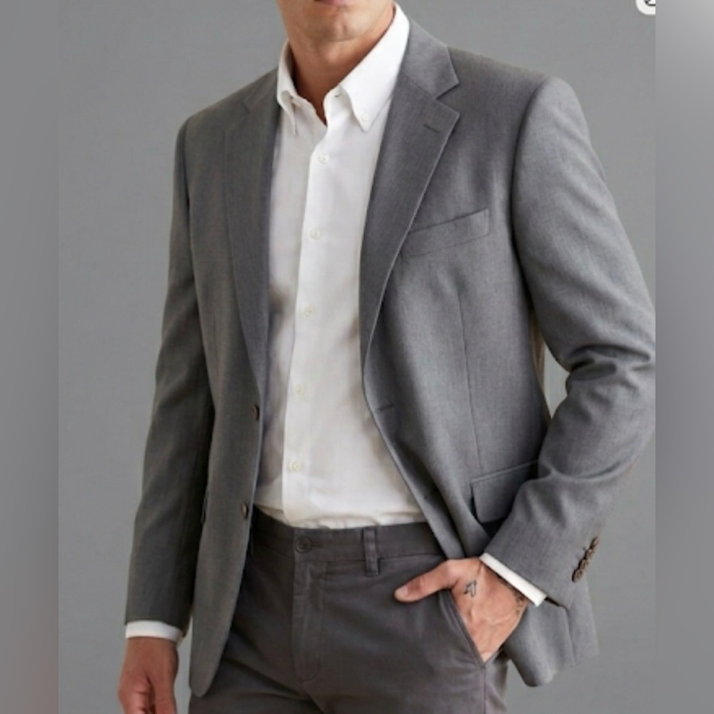 Cerruti 1881 Gray Men's Wool Blazer